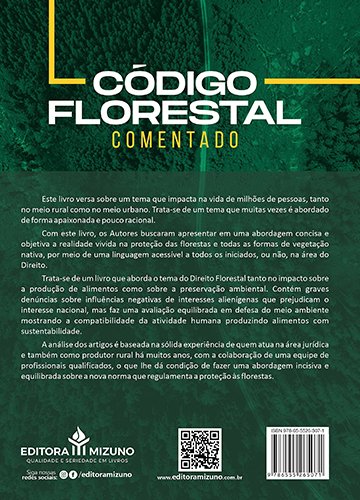 Contracapa do livro Código Florestal Comentado